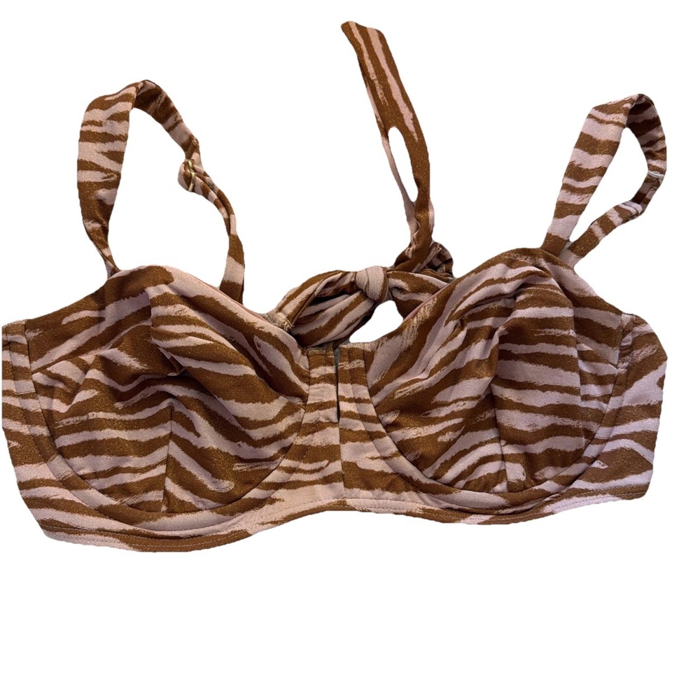 maxswim sasha shimmer top underwire bikini top 36/38C Animal Print